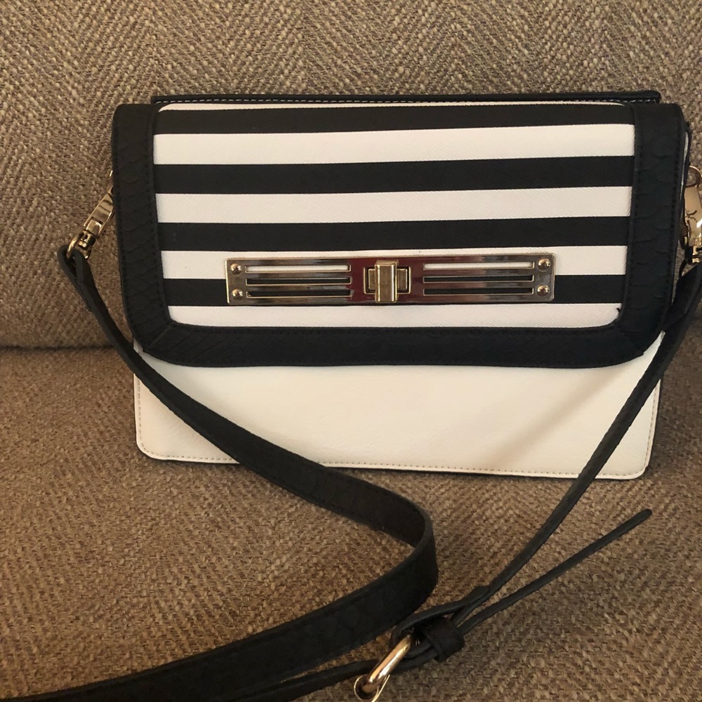 Aldo Black & White Purse